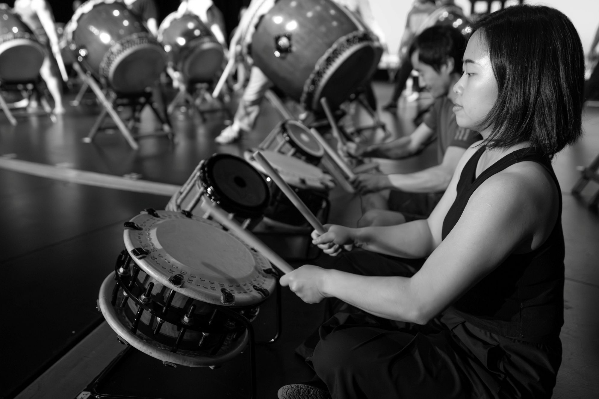 Drum Revolution rehearsal